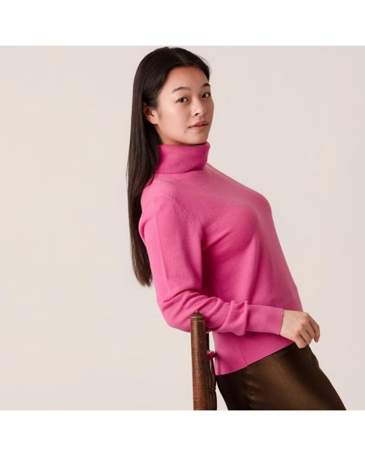 Porridge Knitwear Pink Cashmere Anne Poloneck