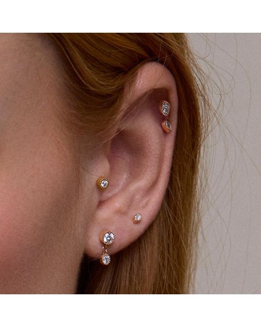 Dinny Hall Metallic Lab-Grown Diamond Double Diamond Stud