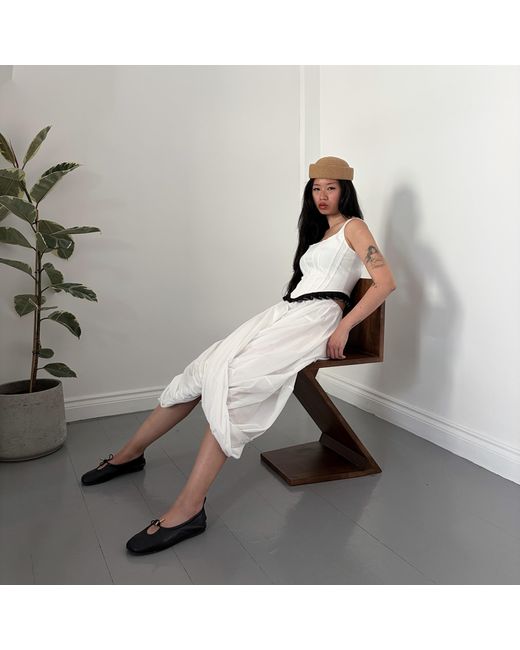 London Atelier Byproduct Brown Neutrals Natural Straw Pillbox Hat