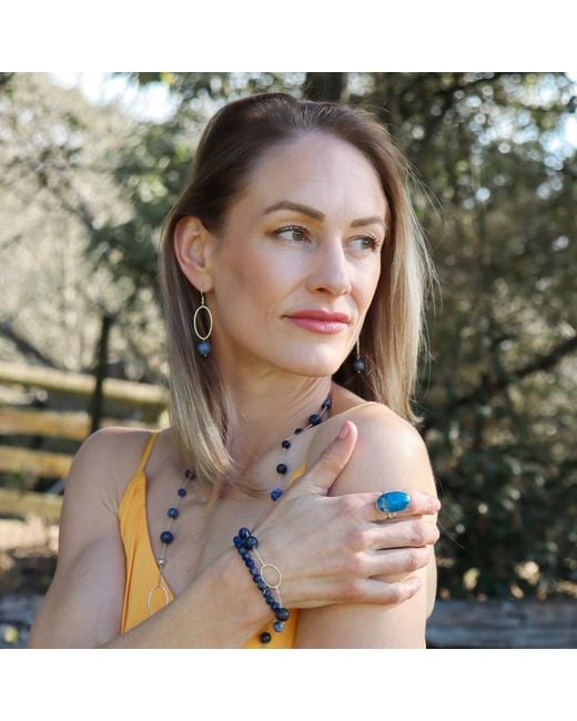 FV Jewellery Blue La Stèle Lapis Ring
