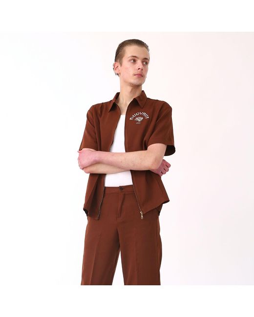 Burvain. Brown Elan Tee for men