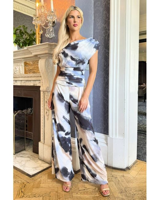 Atom Label Gray Neutrals Carbon Jumpsuit