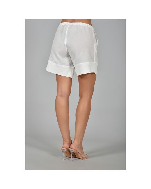 ELOI White Itasca Relaxed Shorts