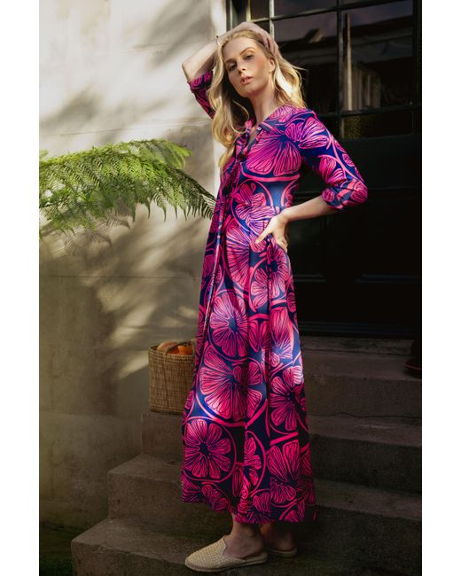 Mercy Delta Purple Rosedene Limoncello Amalfi Dress