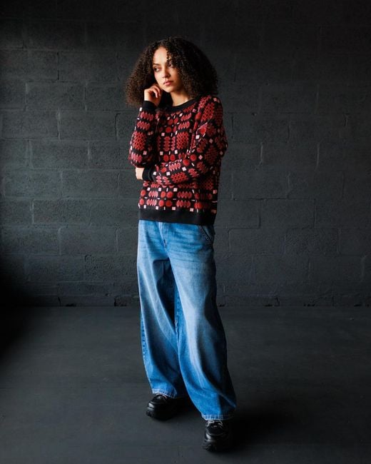 Mabli Red Carthen Merino Pullover