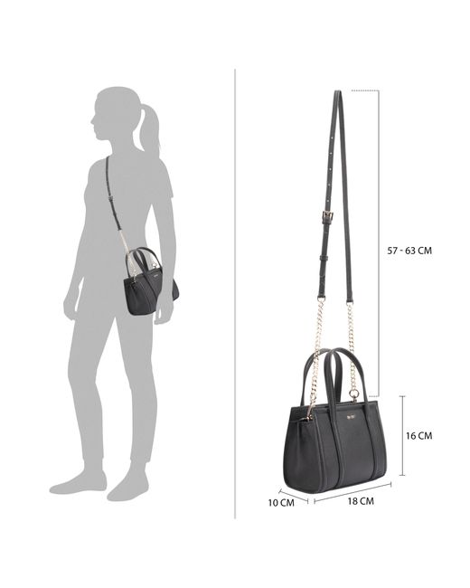 Paul Costelloe Black Betwa Leather Shoulder Bag