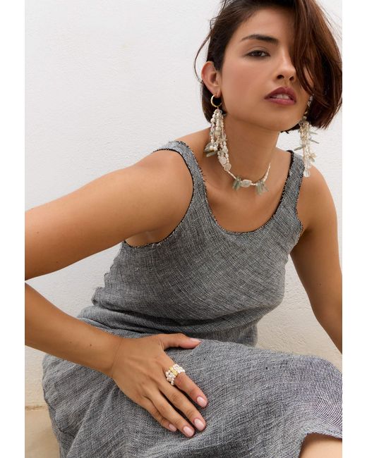 Lavani Jewels White Aquamarine And Pearl Necklace Elsea