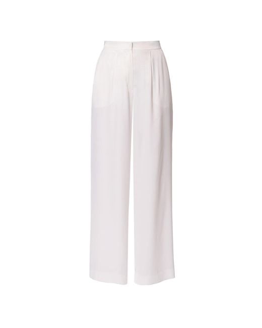 AGGI by HALEWSKI White Olivia Bright Wide Trousers