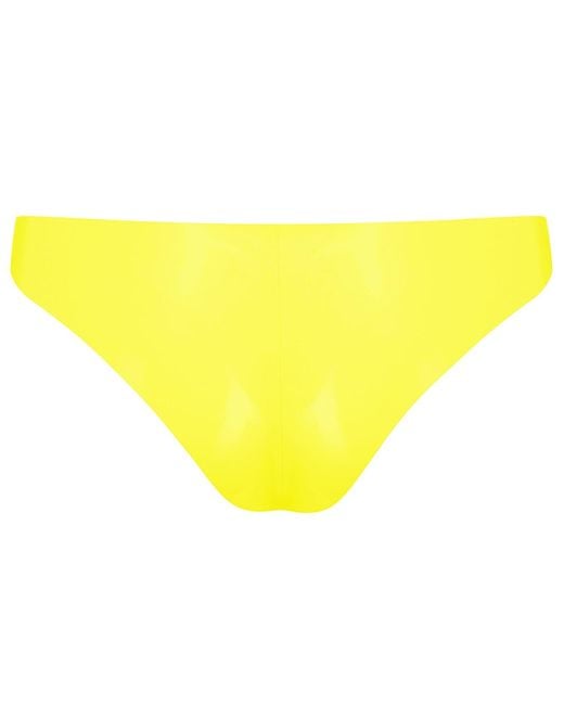Elissa Poppy Yellow Latex Brief