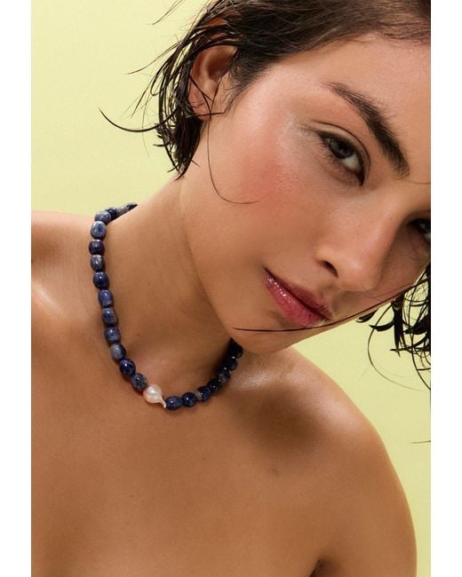 Lavani Jewels Blue Necklace Nereida