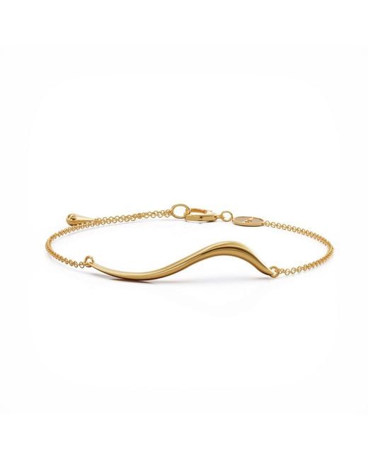 Linda Fiore Metallic Swirl Bracelet Vermeil