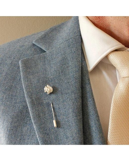 Lee Renee Metallic Baby Squirrel Tie Pin for men