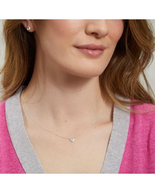 Auree Jewellery Metallic Verona Sterling Full Heart Necklace