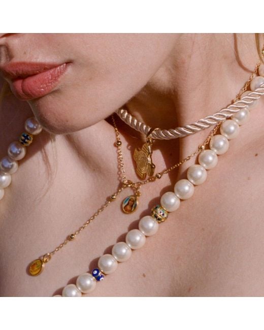 Alexie of Athens Metallic Madonna Bead Prayer Strand