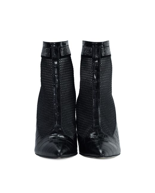 Stessa by Sarah Black The Valentina Croc Mesh Boot