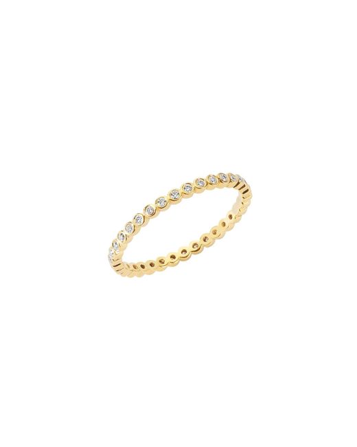 BLOOMTINE | Earth Angel HQ Metallic Illuminess 14K Bezel Stacking Ring