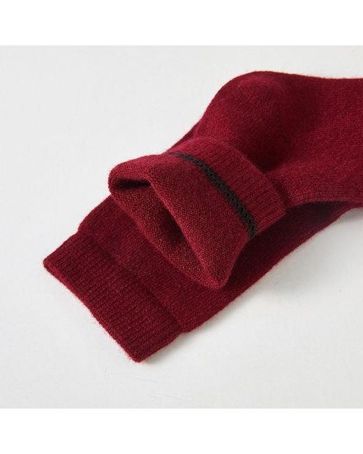 Soft Strokes Silk Purple Cashmere Quarter-Length Socks Set Of Two