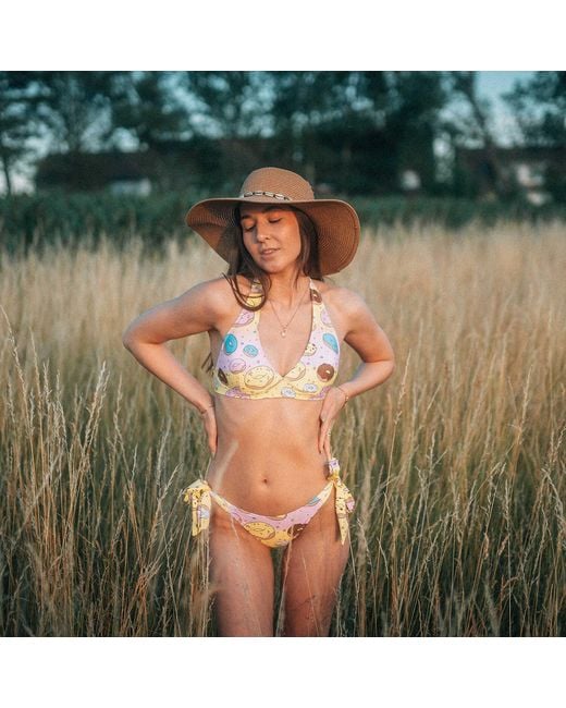 Aloha From Deer Green Bite Sized Halter Neck Bikini Top