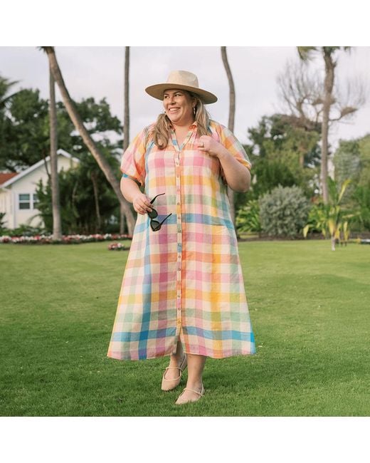 SUNSHINE TIENDA Multicolor Plaid Oasis Dress