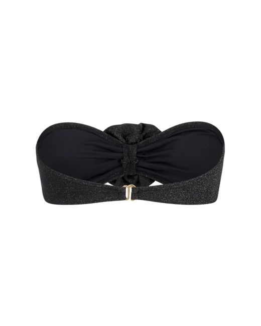 Decolet the label Black Larosa Bikini Flower Top
