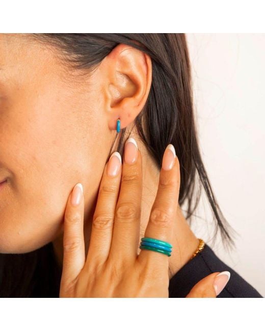 Claire Hill Designs Blue Enamel Ring