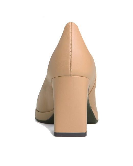 Beautiisoles by Robyn Shreiber Made in Italy Metallic Neutrals Clementine With Rhinestones Platform Dressy Leather Pump