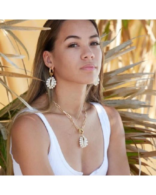 Adriana Pappas Designs Metallic Seashore Earrings