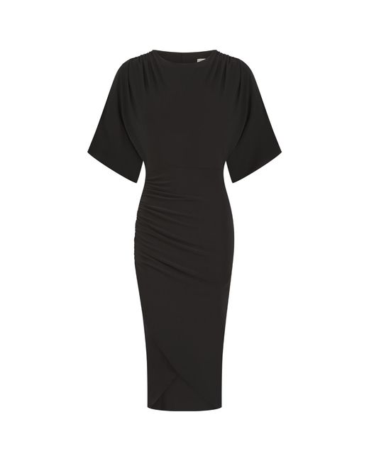 Celestine & Mae Black Leilani Midi Dress