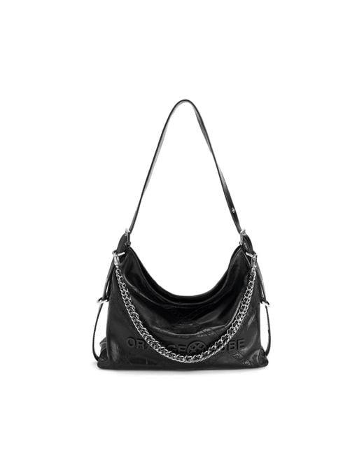 Orange Cube Black Metropolitan Chain Hobo