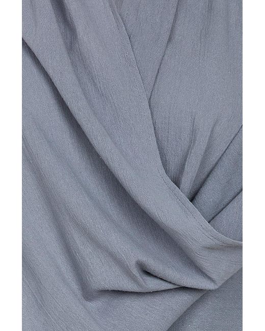 Unexpectedone Blue Wrapped By Waterfall Tunic