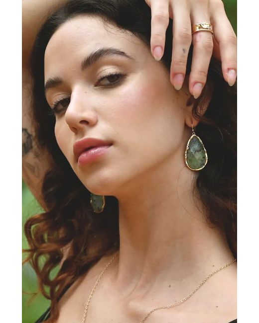 Rare Matters Jewelry Blue Timeless Nature's Beauty Teardrop Earrings African