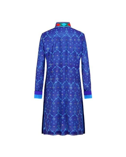 Beatrice von Tresckow Blue Midnight Star Serenade Organza Jacket
