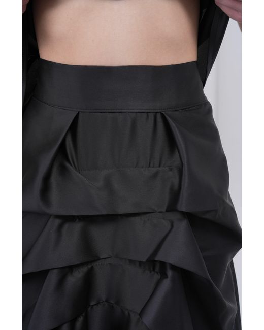 Lumina Eligma Black The Vanguard Skirt Silk