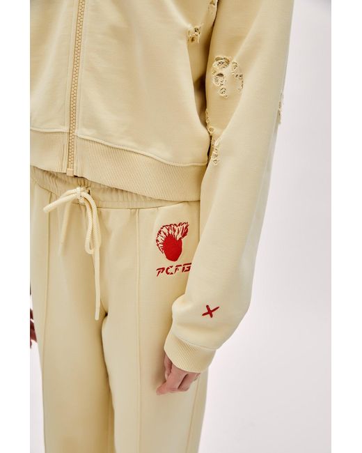 Pcfg Natural Neutrals Destroyed Sweat Pant