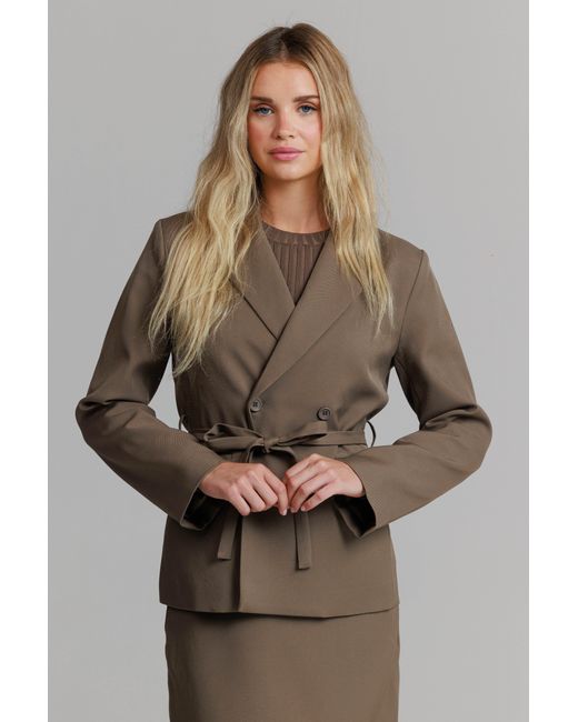 Lou&Up (Formerly Loup Clothing) Brown Neutrals Basic Blazer Mushroom
