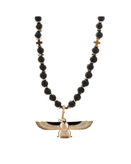 Ebru Jewelry White Powerful Faravahar Necklace