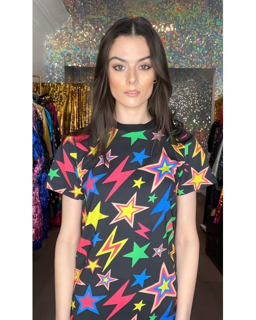 Any Old Iron White Neon Shazam T-Shirt