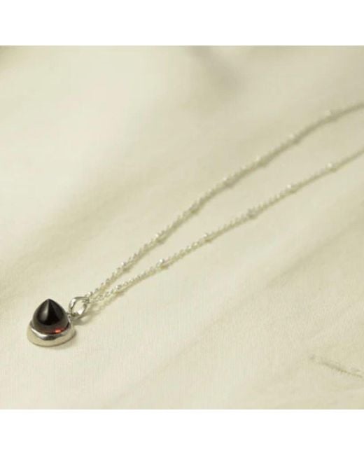 The Jewellery Store London Multicolor Istanbul Wine Garnet Pendant Necklace