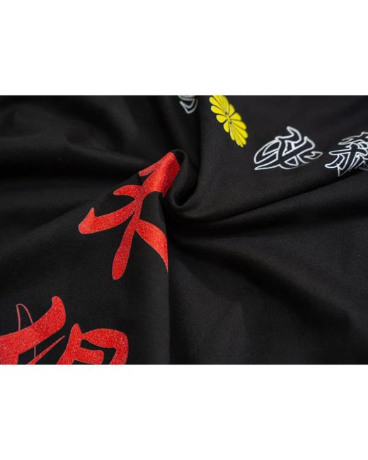 TOKKOU Black Japanese Cotton Sleeveless Top With Hannya Print for men