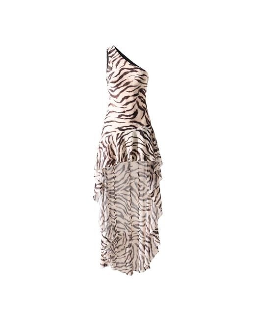 Alia Studio Metallic Sirène Maxi Mesh Dress