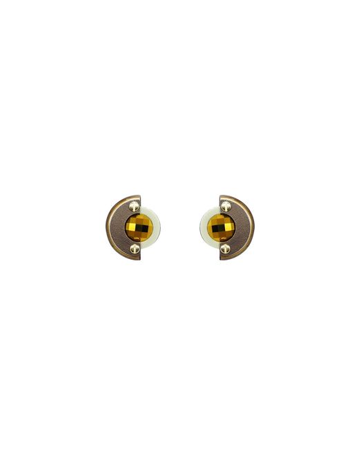 Gissa Bicalho Metallic Acrylic Handmade Earring Short Empire