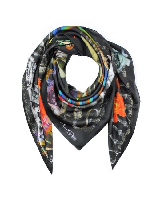 Klements Green Natural History Silk Scarf