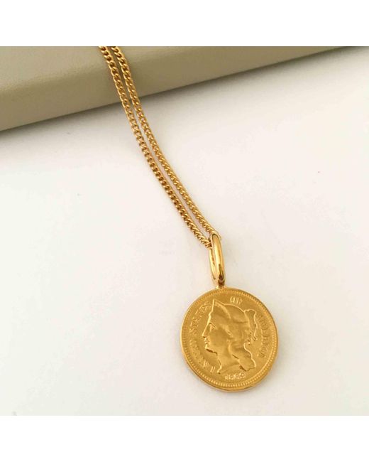 Katie Mullally Metallic American Coin Necklace