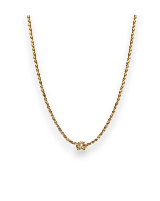 Alexie of Athens Metallic Promise Rope Chain Necklace