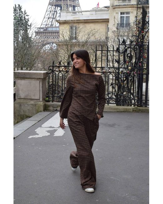 Mind Traveler Brown Alia Top