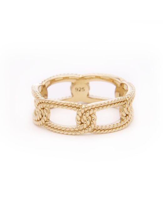 Belinda Jewelz Metallic Rayna Braided Band Ring