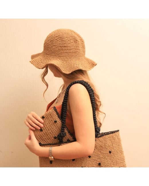Springmoonatelier Brown Raffia Hat