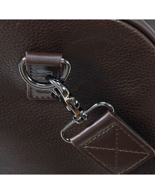 Storm Brown Cares Leather Holdall for men