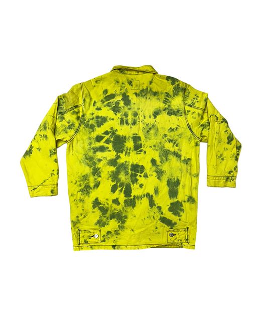 Zasta Studio Yellow Denim Jacket Tie Dye Xtra Large C for men