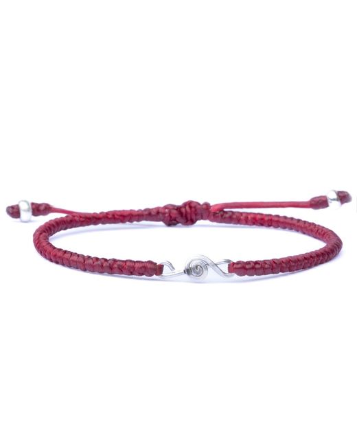 Harbour Uk Red Melody Treble Clef Rope Bracelet